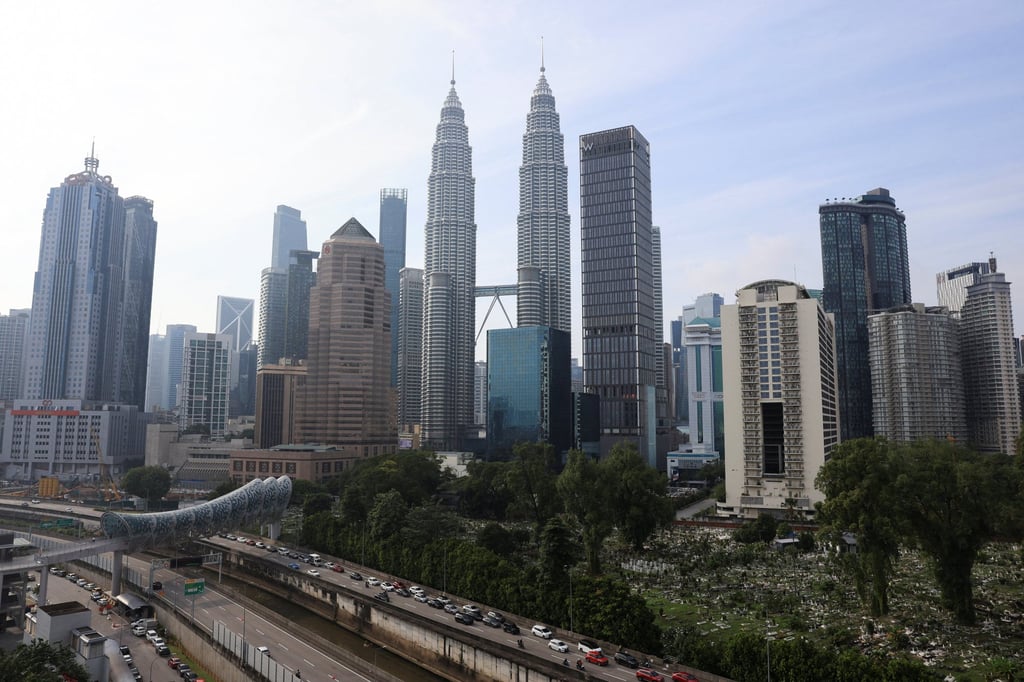 Kuala Lumpur’s skyline in Malaysia. International bank Standard Chartered has said AI will replace more than 7,000 back-office roles in India, Malaysia and Poland by 2030. Photo: Reuters