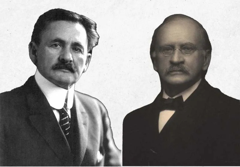 Albert Michelson and Edward Morley. (CREDIT: X / Physics In History)