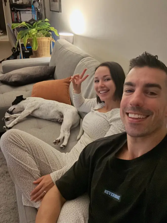 MAFS Australia's Stella and Filip pictured at home together.