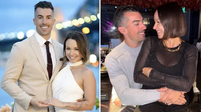 MAFS Australia's Stella and Filip at Final Vows and pictured posing together.