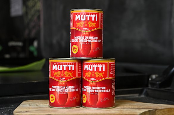 Tinned tomatoes are a great pantry staple.