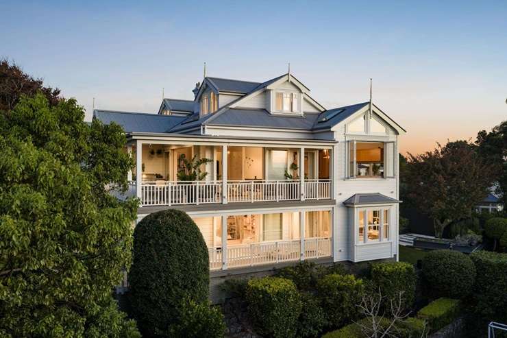 Ellamore, a stylish villa on Essex Road, in Auckland's Mount Eden, has been sold for $9.1m - more than $3m above its RV. Photo / Supplied