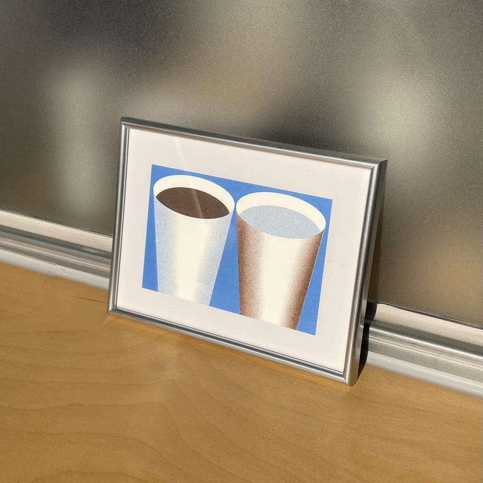 Coffee and Water, personal work, risoprint, 2026
