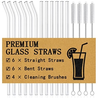 Piteno Glass Straws (12 pack)