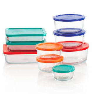 Pyrex Simply Store Glass Food Storage Set (9 pack)