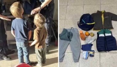 Mother arrested after kids aged 3 and 5 ‘blindfolded’ and abandoned on the side of the road