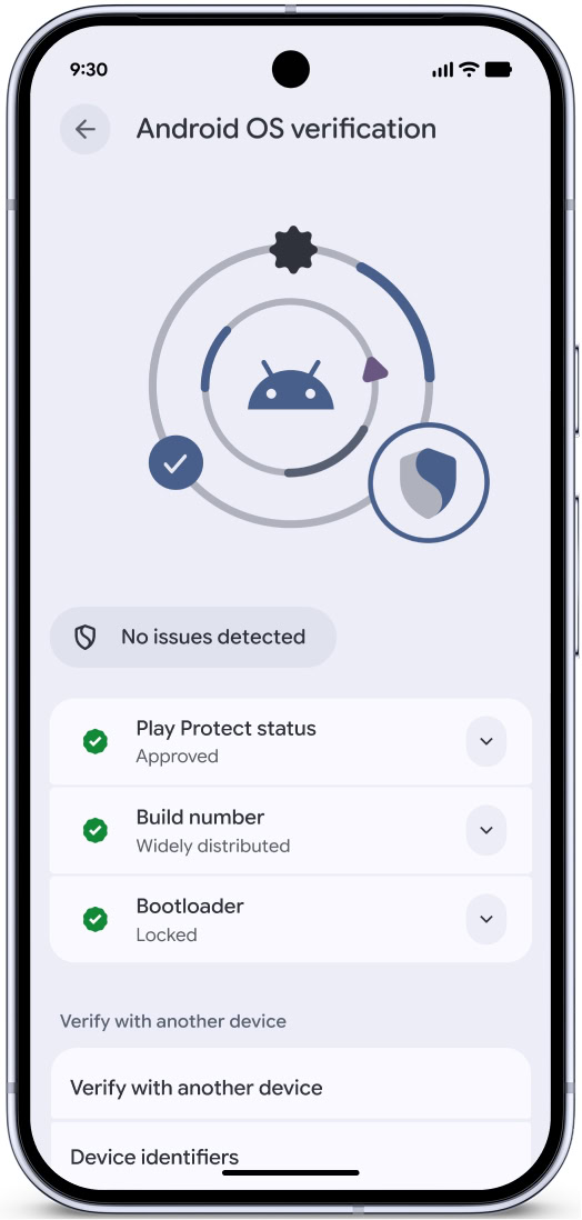Android OS verification Android OS verification
