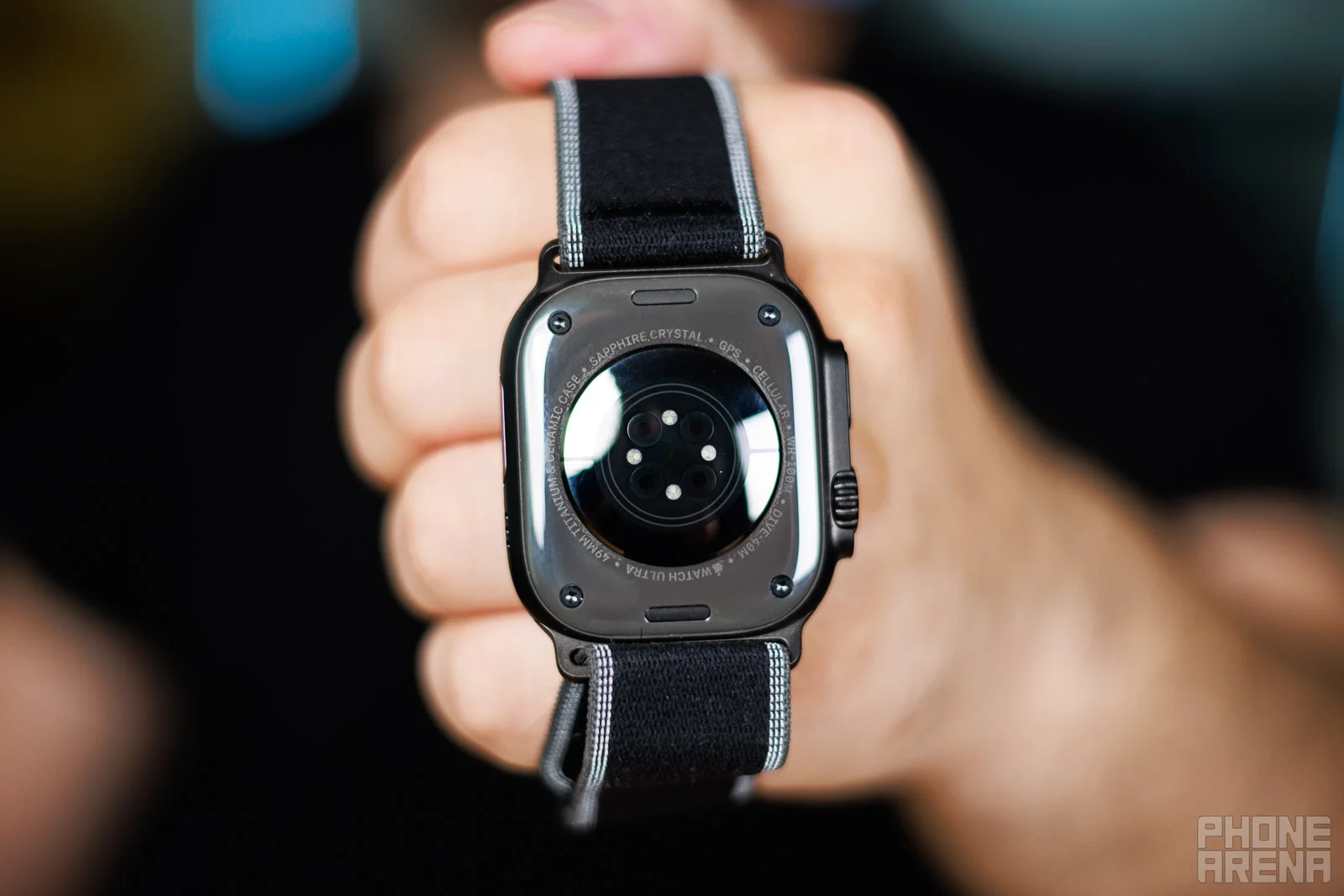The Apple Watch Ultra 4 may have new sensors on the back. | Image by PhoneArena - Internal turbulence at Apple could make the Apple Watch feel all but abandoned this year