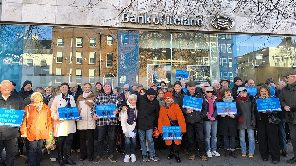Pension Protest to be held at Bank of Ireland AGM