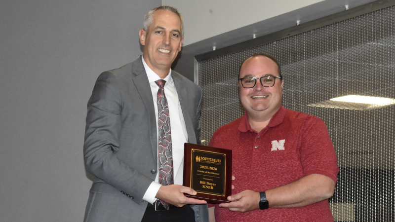 Boyer, Cottrell honored with Friend Awards by SBPS, SHS