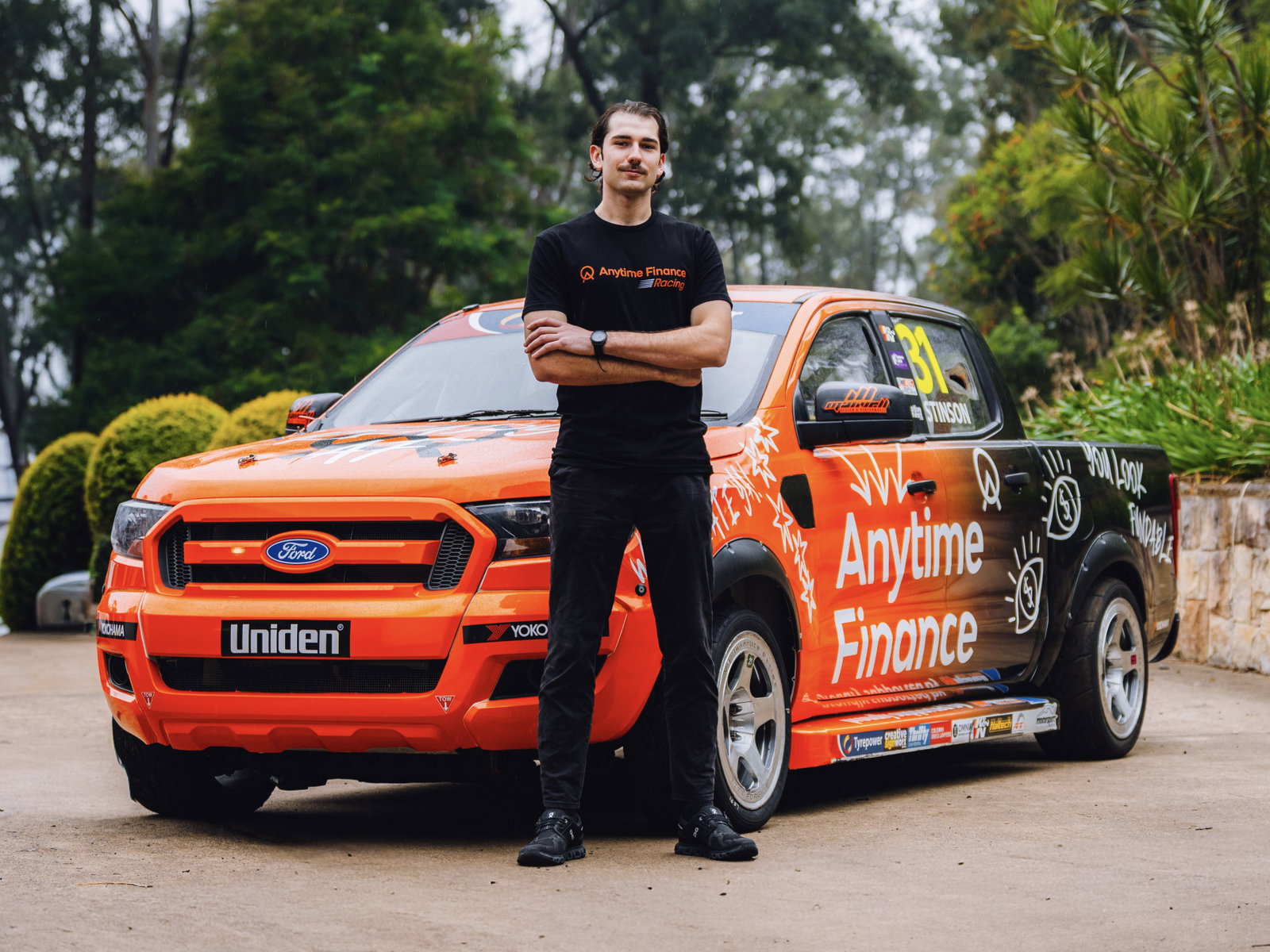 Brock Stinson ahead of his V8 SuperUte Series debut in Tasmania.