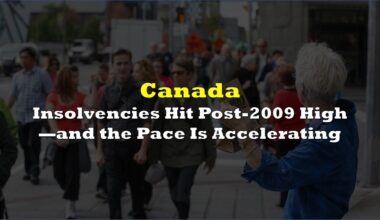 Canadian Insolvencies Hit Post-2009 High—and the Pace Is Accelerating