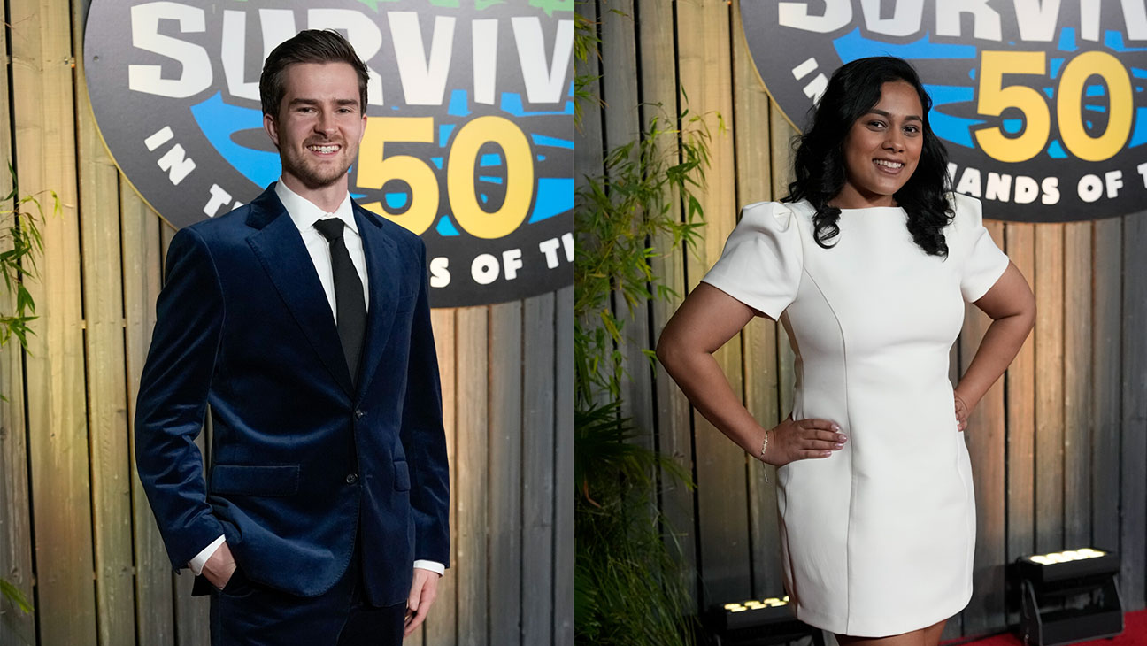 Charlie Davis and Kamilla Karthigesu at the 'Survivor' season 50 finale.