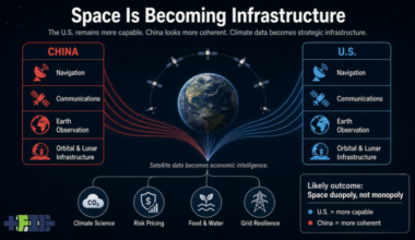 Infographic of China vs US space duopoly by author with ChatGPT