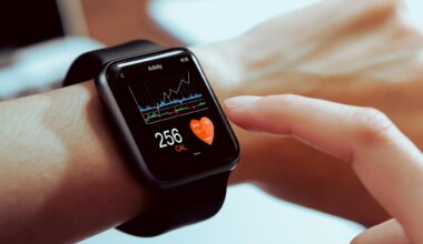 Checking Smartwatch Close Up