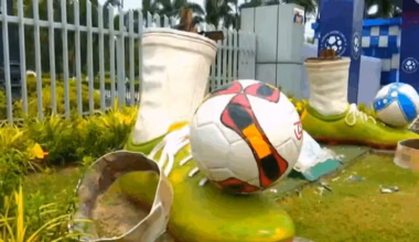 Before & After Photos: The Spot Where Mamata's Football Man Sculpture Stood Outside Salt Lake Stadium
