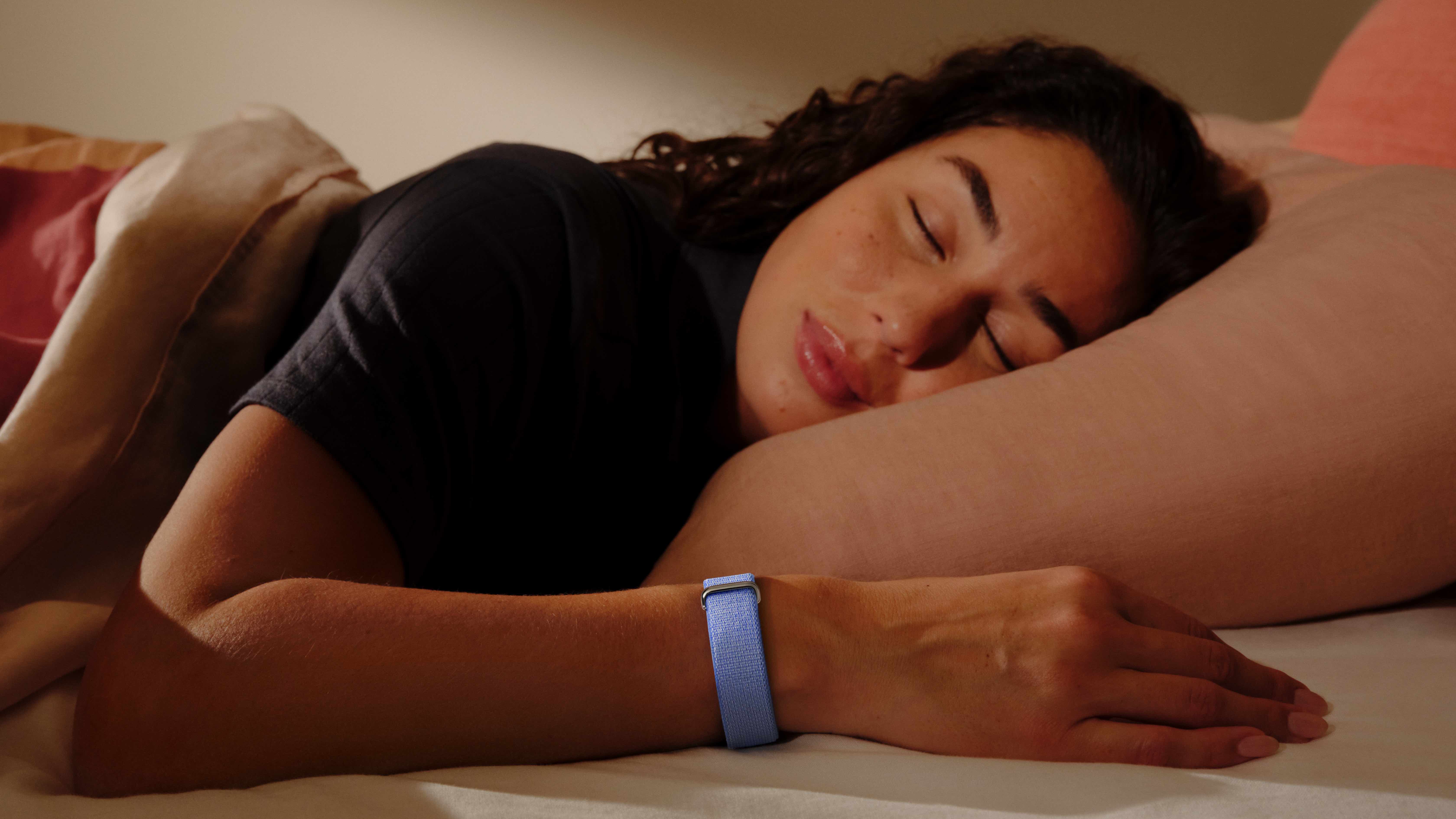 The Google Fitbit Air screenless fitness band.