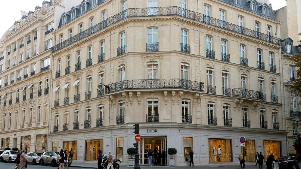 The Dior store on Avenue Montaigne in Paris.