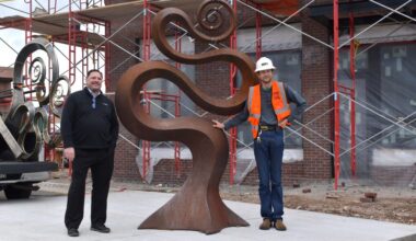 Sculpture from Carbondale’s 2025 Art Around Town exhibition finds new home with ANB Bank