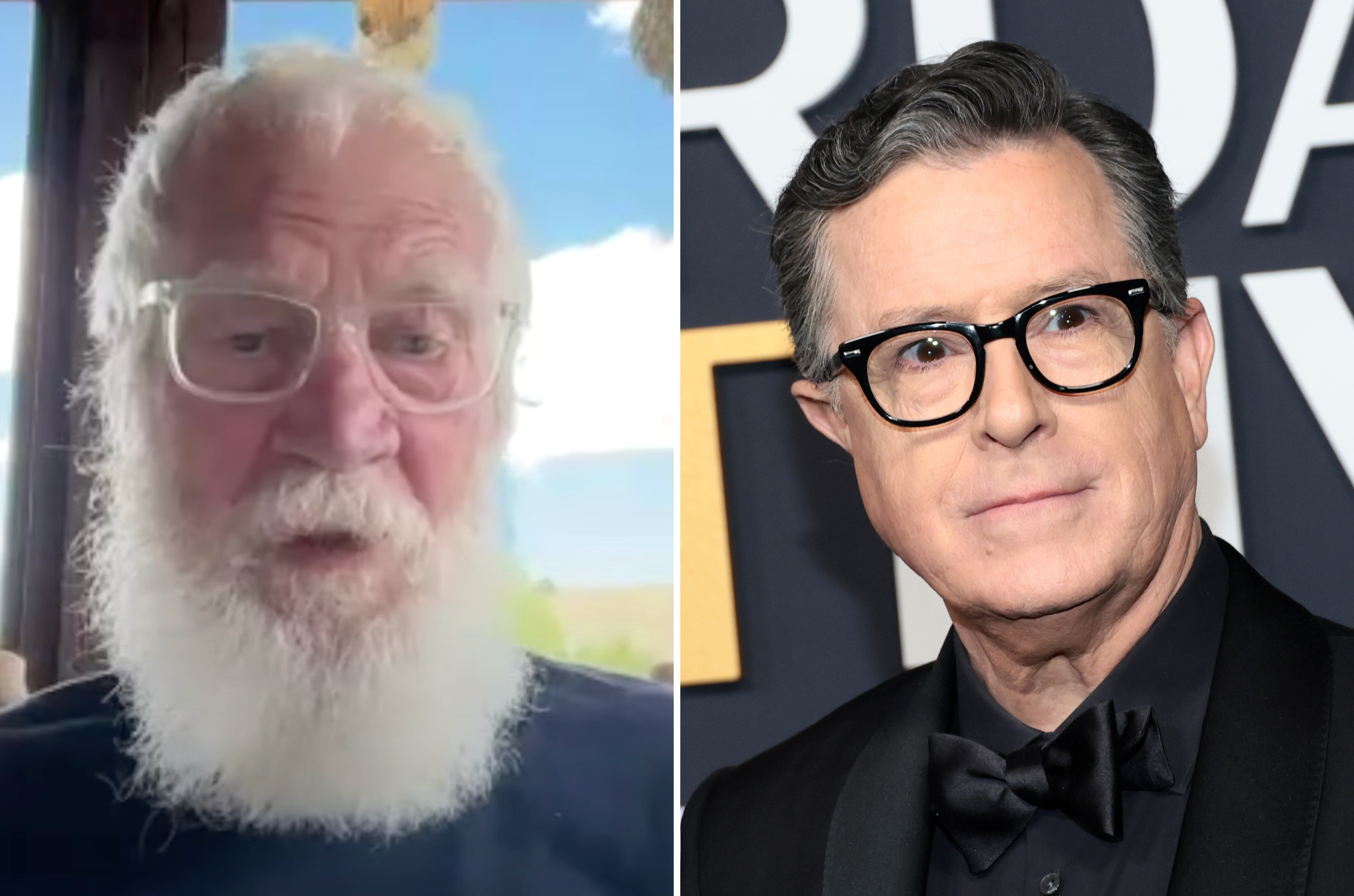 Letterman has previously expressed support for Stephen Colbert (right), arguing he became 'the face' of CBS