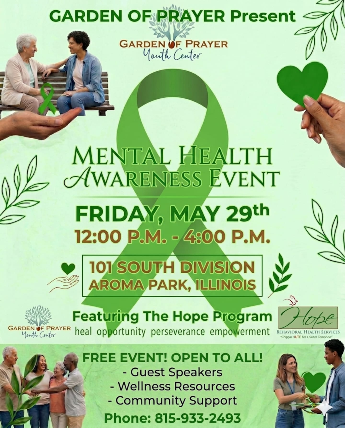 Garden of Prayer hosts Mental Health Awareness Event on May 29.