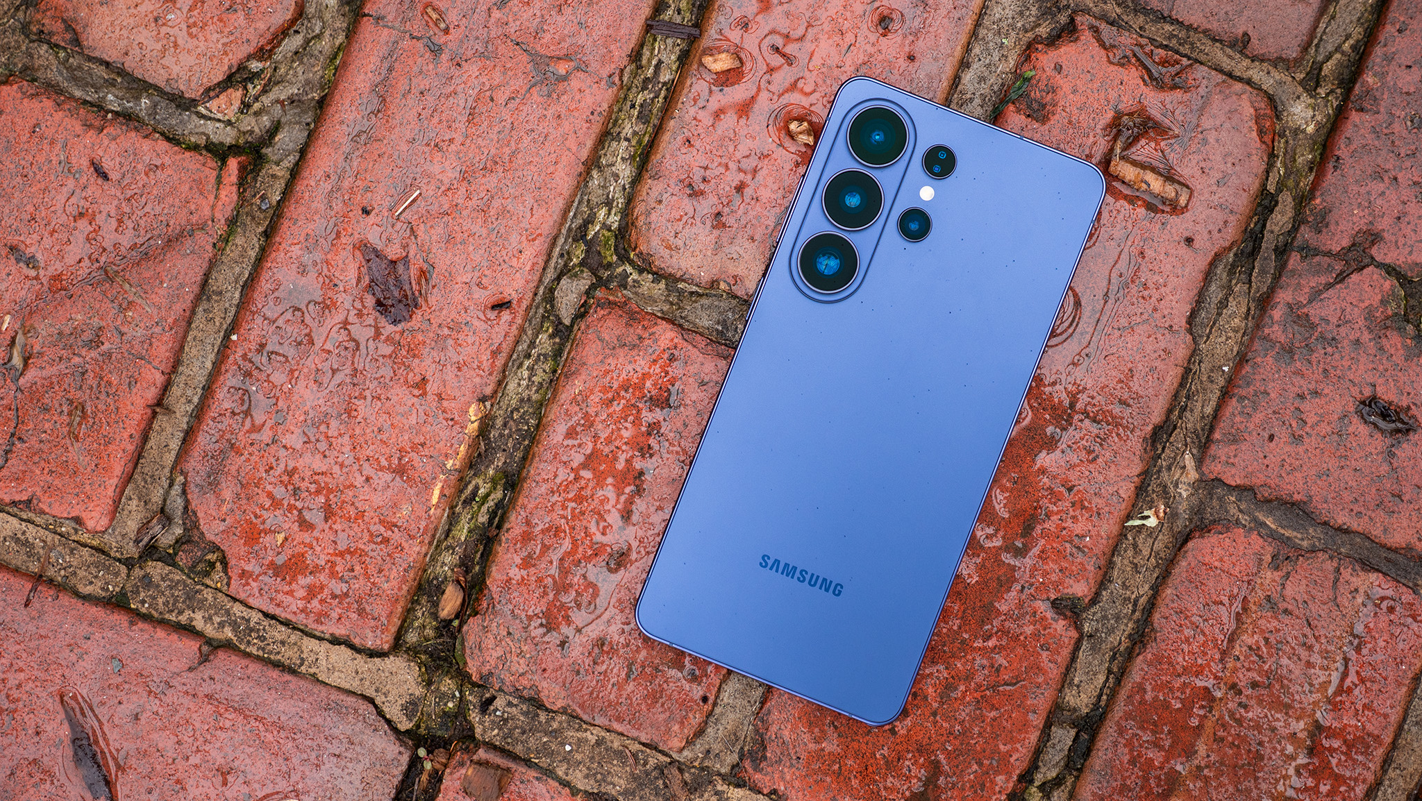 The back of the blue Samsung Galaxy S26 Ultra