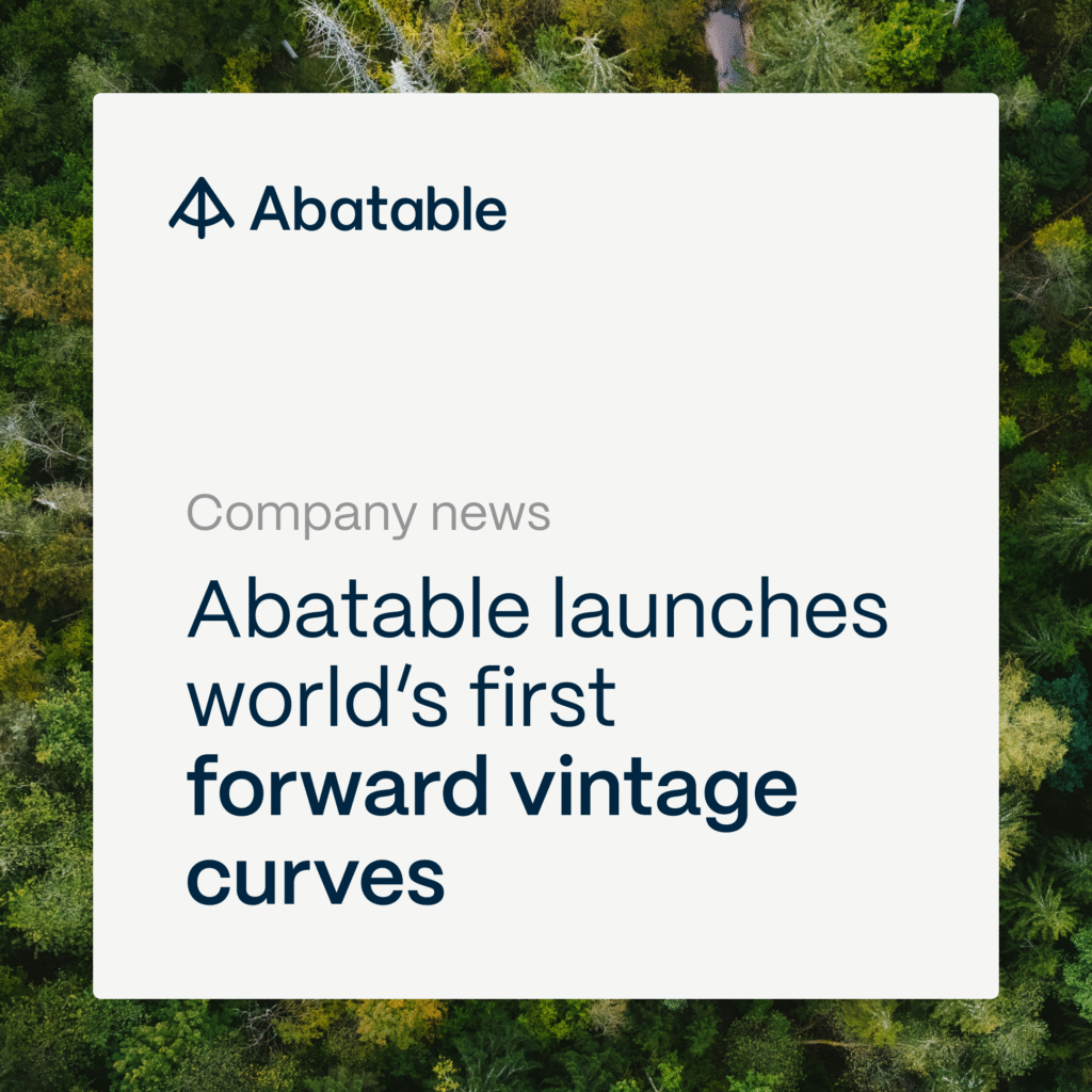 Abatable launches world’s first VCM vintage forward curves