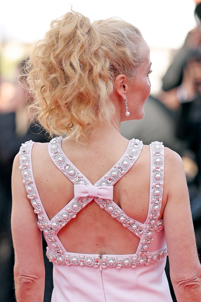 Cannes film festival: Gillian Anderson at the La Vie D'Une Femme screening. Photograph: Amy Sussman/Getty Images