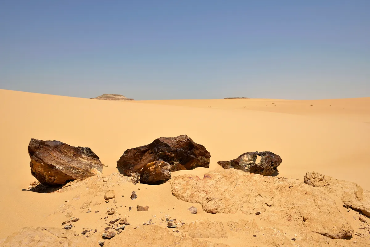 Meteorites fall to Earth, giving scientists the chance to study a piece of the Solar System close-up. Credit: Enrico Cantore / Getty Images