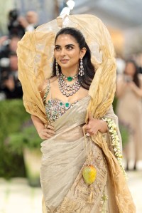 NEW YORK, NEW YORK - MAY 04: Isha M. Ambani attends the 2026 Met Gala celebrating "Costume Art" at the Metropolitan Museum of Art on May 04, 2026 in New York City. (Photo by Dimitrios Kambouris/Getty Images for The Met Museum/Vogue)