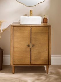 Alani Single Vanity Unit, Mango Wood