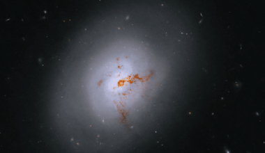 Hubble Captures Rare Galaxy Caught In Dramatic Evolutionary Shift Across Cosmic Time