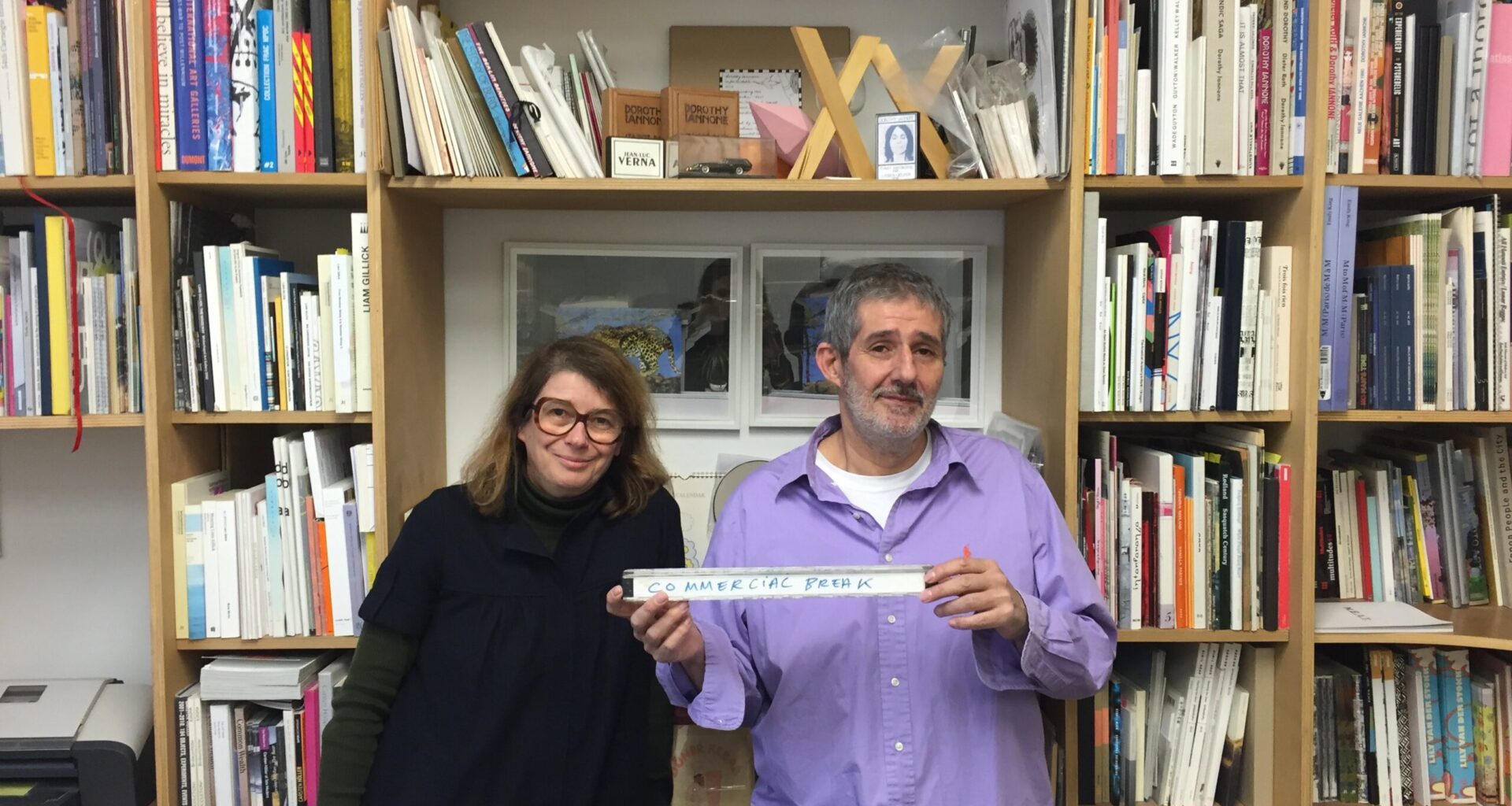 Florence Bonnefous and Edouard Merino, Commercial Break by François Curlet, 2016