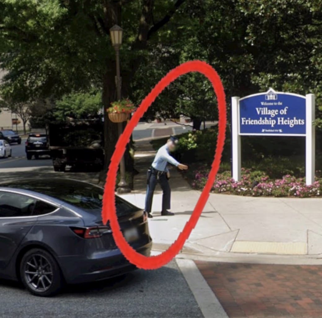 The Story Behind Friendship Heights’ Lifelike Policeman Sculpture