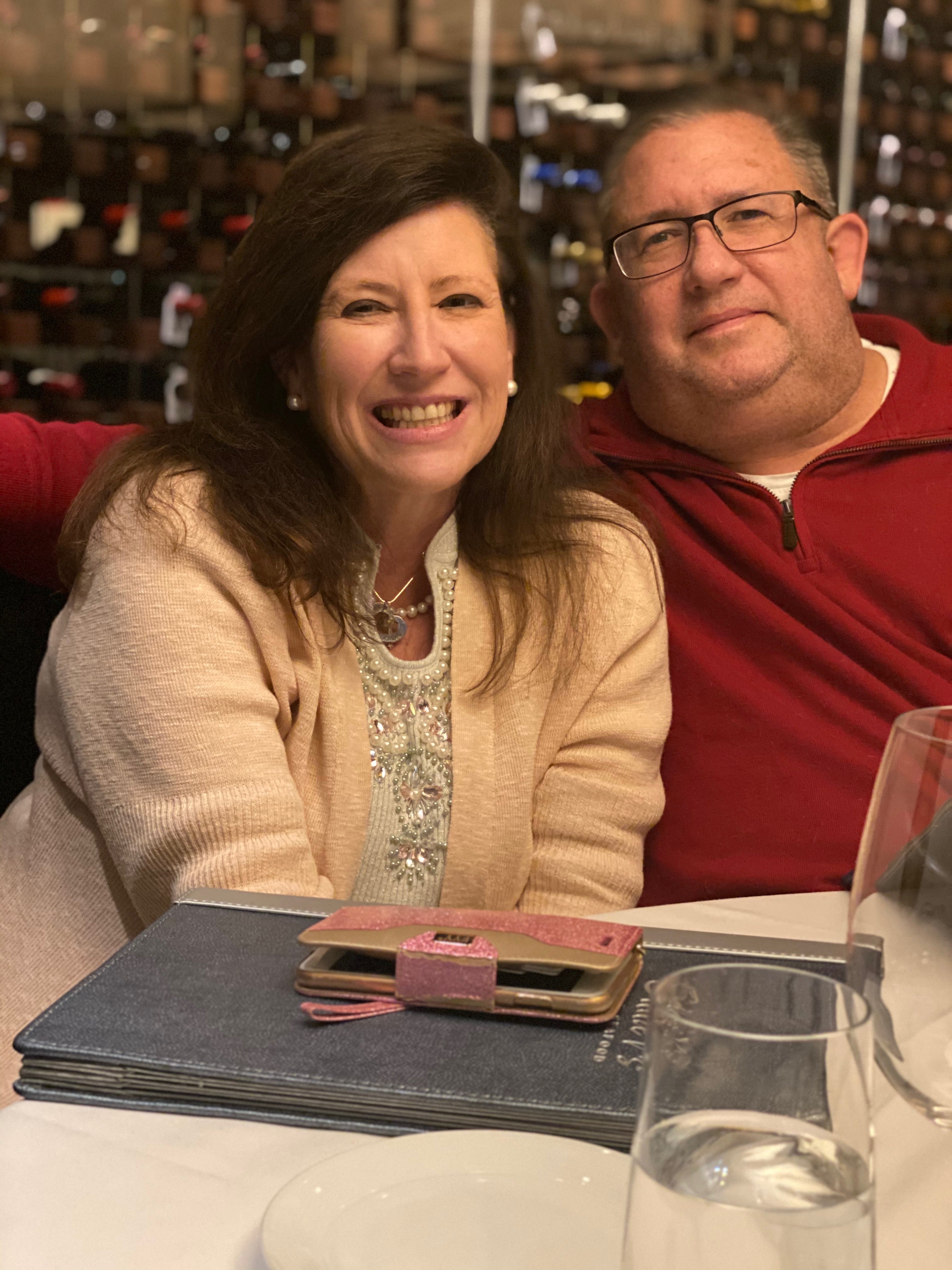 When Debbie Rhodes (pictured with husband Randy) filled her prescription for imatinib for the first time, their local pharmacist in Leawood, Kansas, shared in their relief, noting that the drug’s out-of-pocket cost ranged from $13,000 to $15,000 per month. The medication worked wonders: After starting the treatment, Debbie’s blood work showed the drug was keeping her cancer from progressing