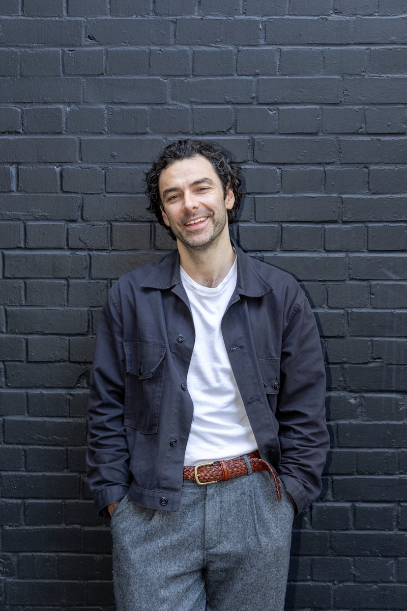 Aidan Turner lives in London with his wife, American actor Caitlin Fitzgerald, and their four-year-old son. He’s enjoying parenthood. Photograph: Nicola Tree