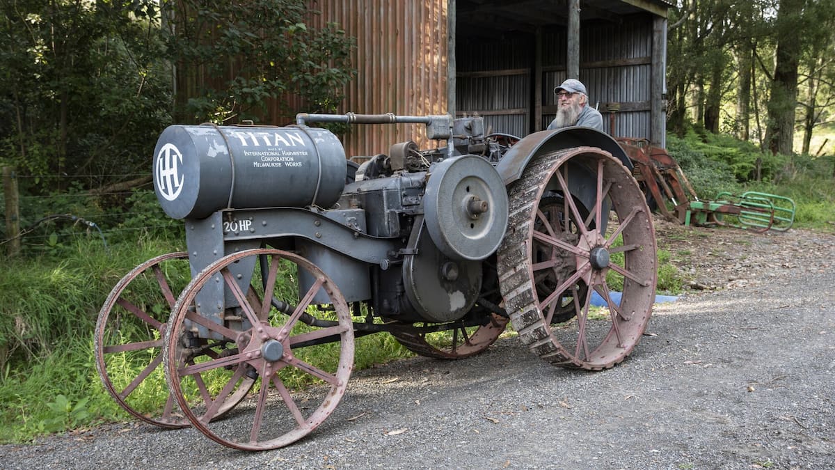 Rare 1917 Titan tractor keeps working life alive on Bay of Plenty farm