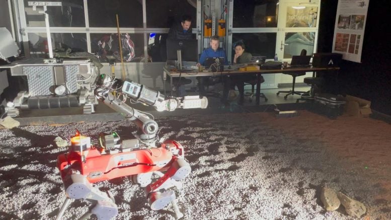 Legged Robot Operation on Testbed