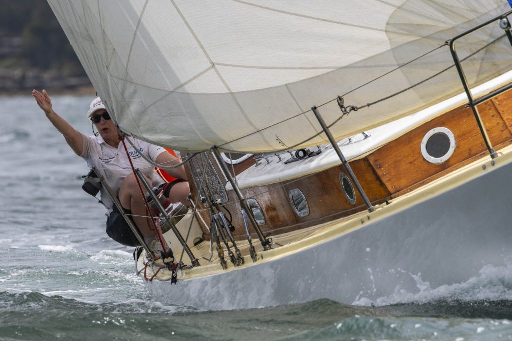 Looking up the course on board Solveig // Photo credit: Andrea Francolini / CYCA
