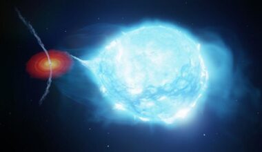 Artist's impression of the Cygnus X-1 binary system. Credit: ICRAR