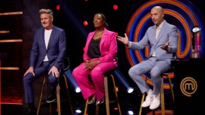 MASTERCHEF: GLOBAL GAUNTLET: L-R: Host/judge Gordon Ramsay, judge Tiffany Derry, and judge Joe Bastiani. ch MASTERCHEF: GLOBAL GAUNTLET Auditions Day 4 (The Americas) airs Wednesday, May 6 (8:00-9:00 PM ET/PT) on FOX. CR: Geoff George /FOX. ©2026 FOX Media LLC.