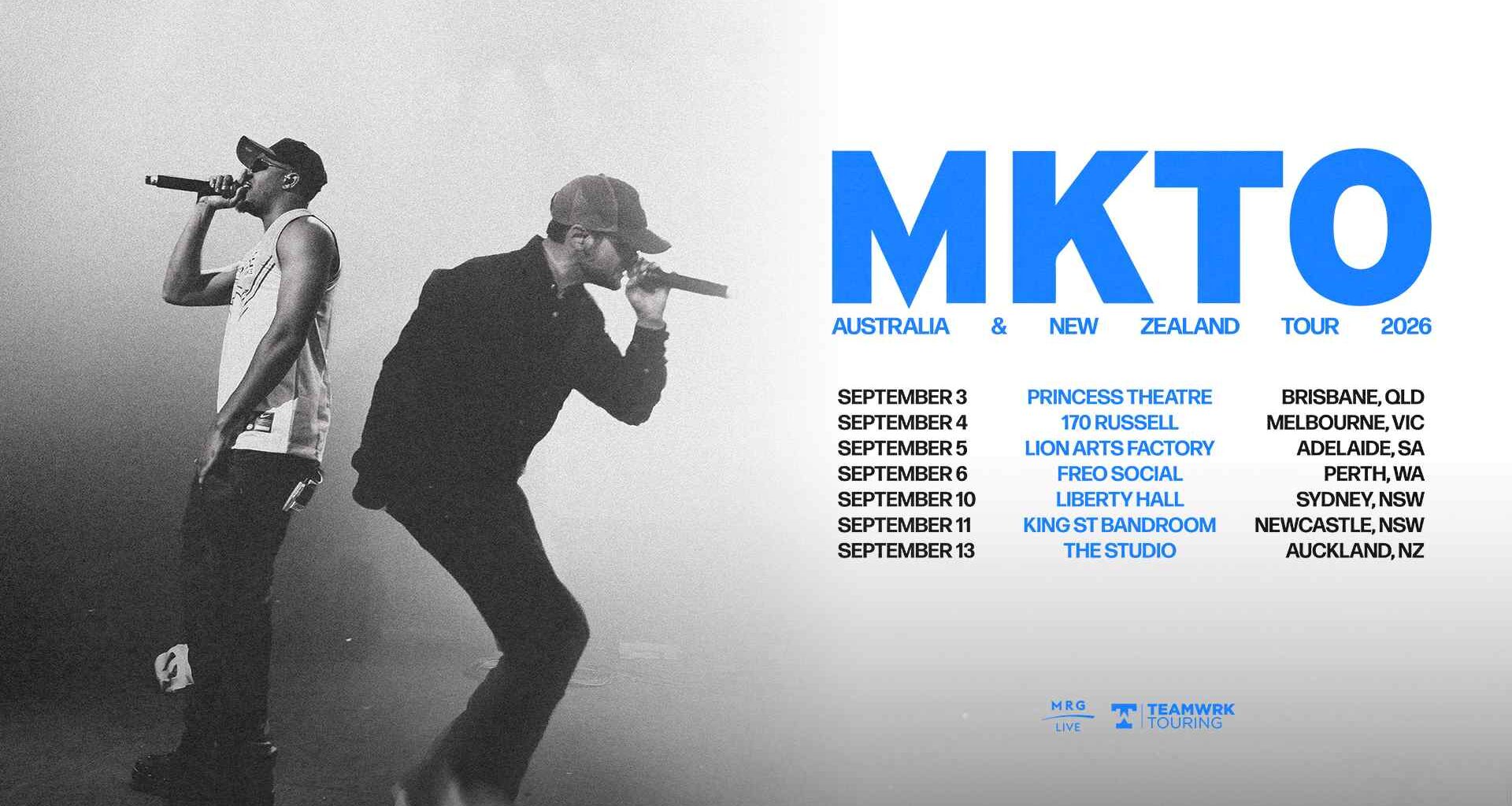 MKTO announce 2026 Australian & New Zealand tour