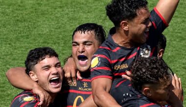 Rotorua Boys’ High claim their third world rugby title beating Feilding High School in Sanix World Youth Rugby Championship final