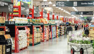 Inside Bunnings store