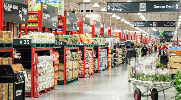 Inside Bunnings store