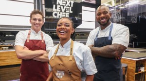 NEXT LEVEL CHEF: L-R: FINALISTS Connor, Cole and Darian in the NEXT LEVEL CHEF “Building a Legacy” episode airing Thursday, May 14 (8:00-9:00 PM ET/PT) on FOX. CR: Lorraine O’Sullivan / FOX. ©2026 FOX Media LLC.