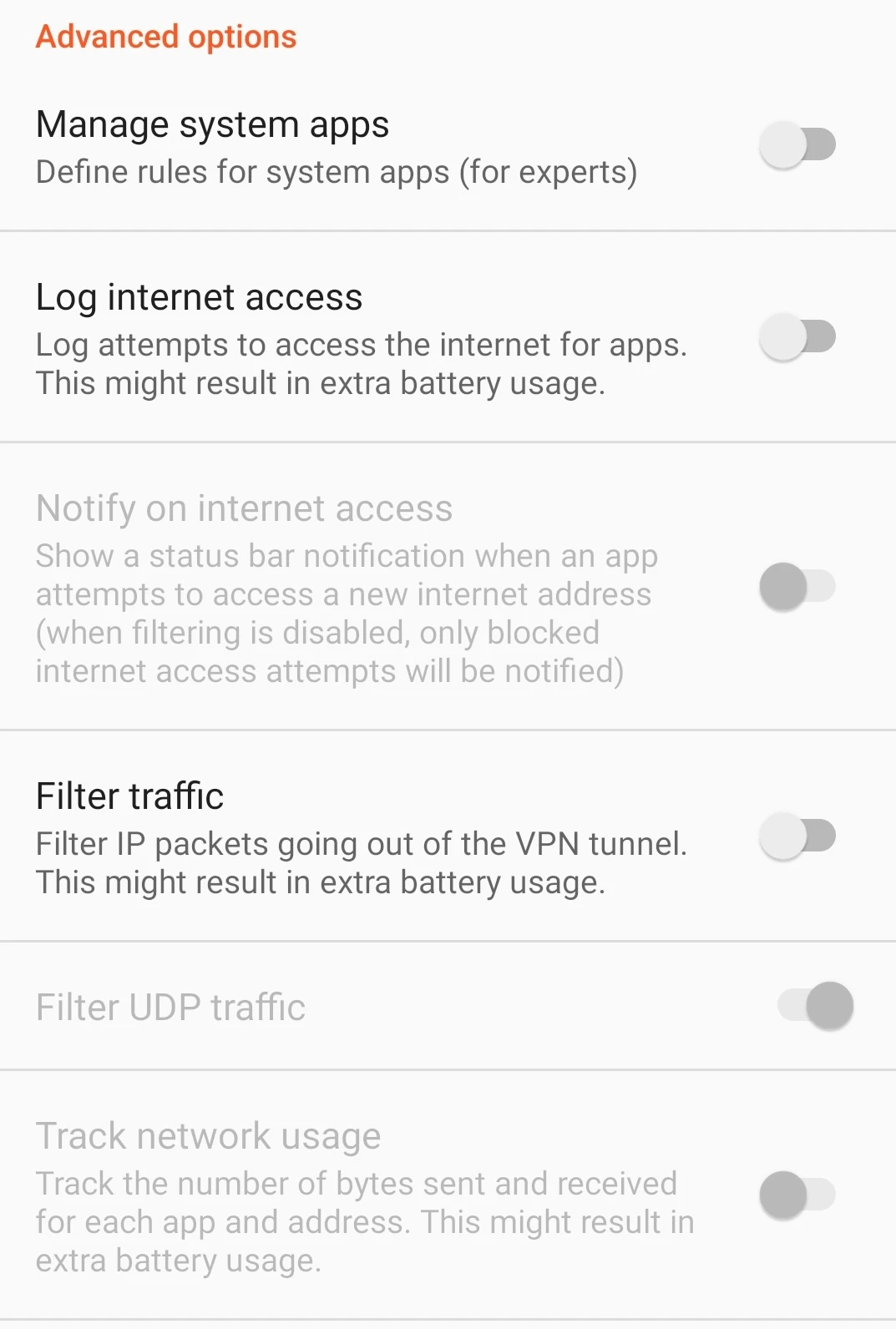 OPIS NetGuard Android firewall