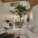 © Studio Periphery Node House / Ming Architects - Interior Photography, Living Room, Chair, Lighting, Sofa