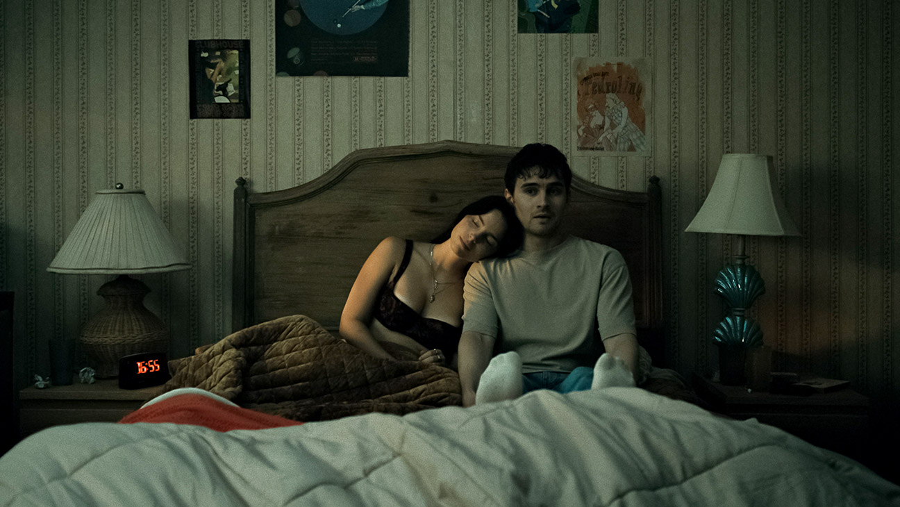 Inde Navarrette stars as Nikki and Michael Johnston as Bear in Obsession, a Focus Features release.