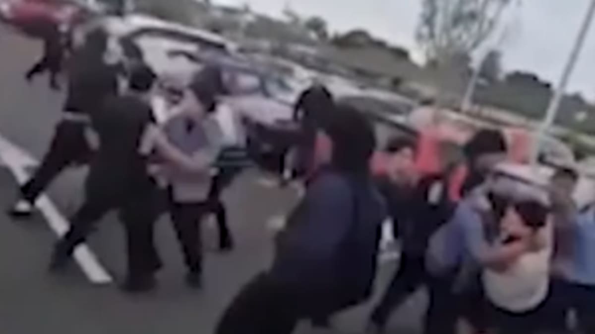 Police probe ‘prior dispute’ behind mass schoolboy brawl at West Auckland train station carpark